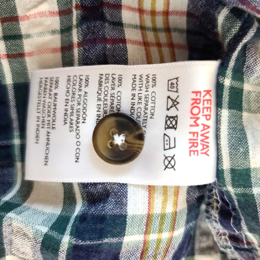 URBAN OUTFITTERS BDG Addison Plaid Checks Semi-crop Button Down Shirt - Picture 8 of 12